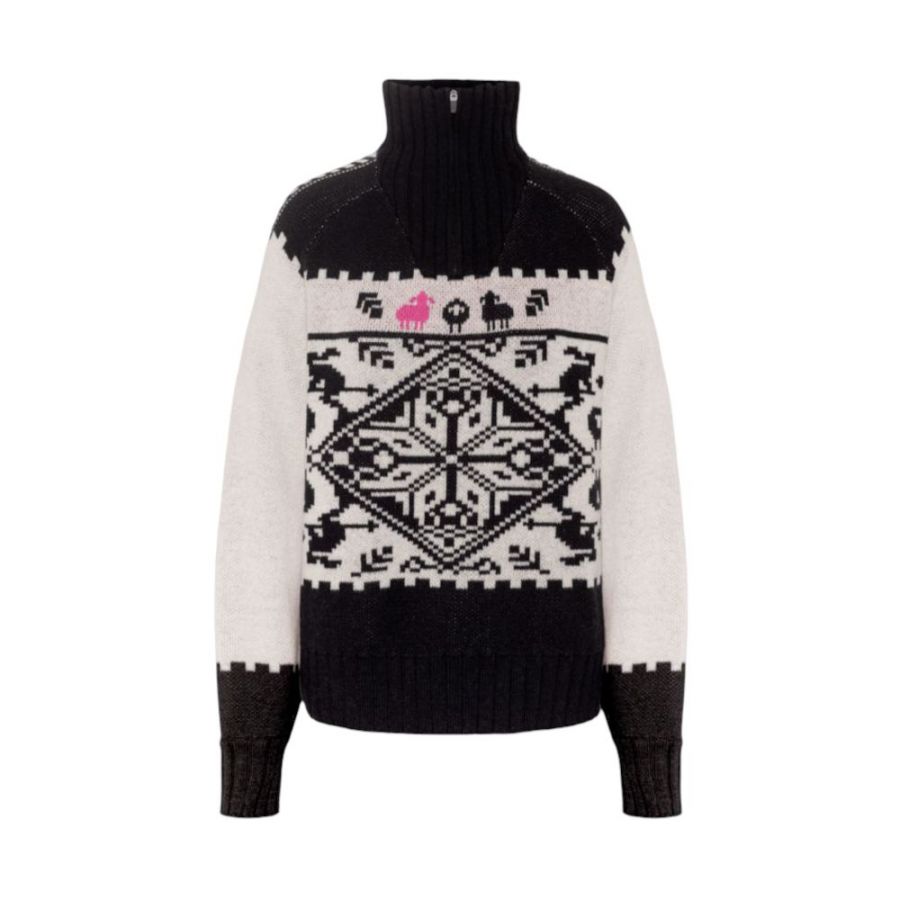 Kari Traa Saga Knit, trøje, dame, sort/hvid