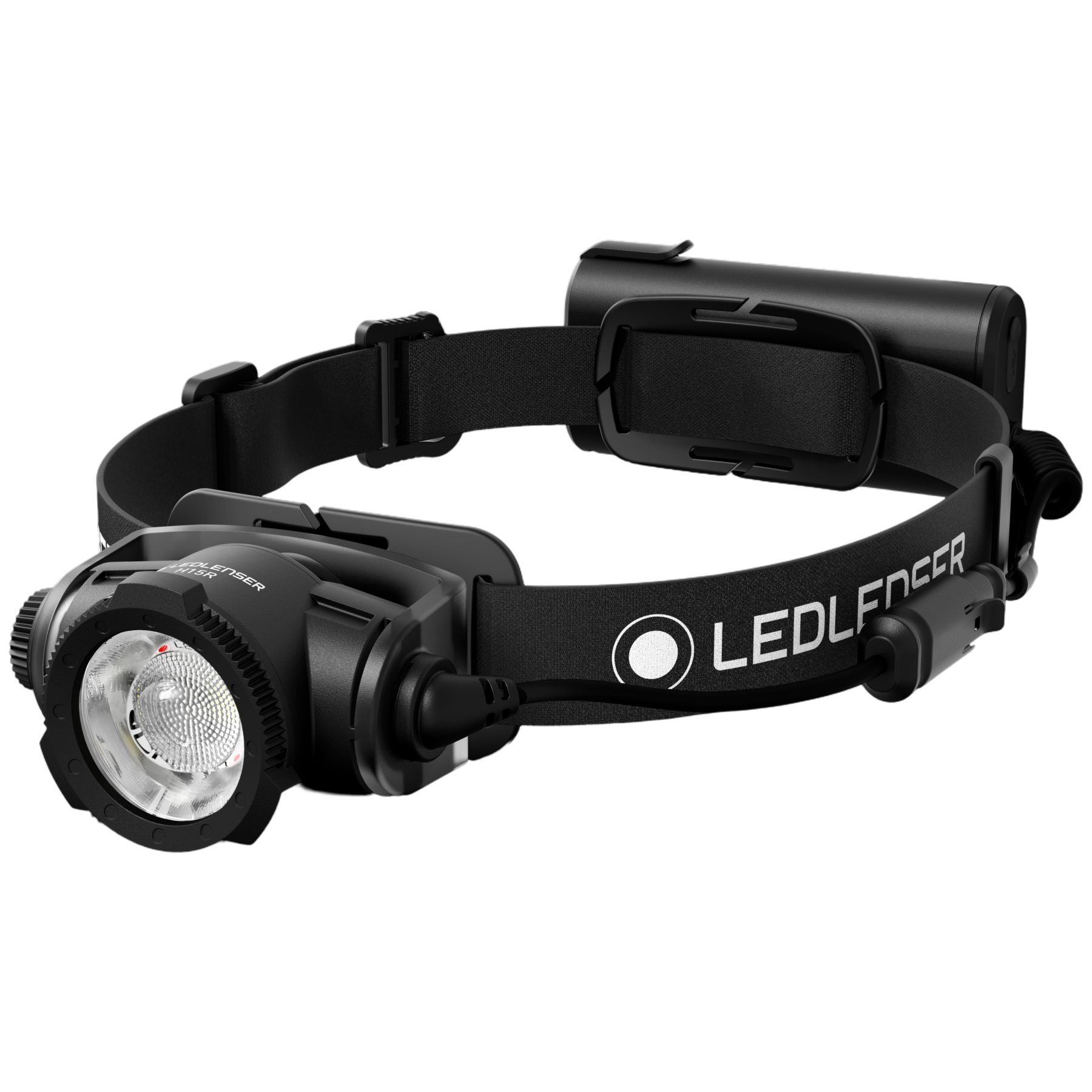 Ledlenser H15R, pandelampe, sort