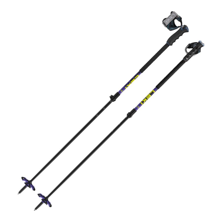 Leki Detect Vario TR XL, skistave, lilla/gul