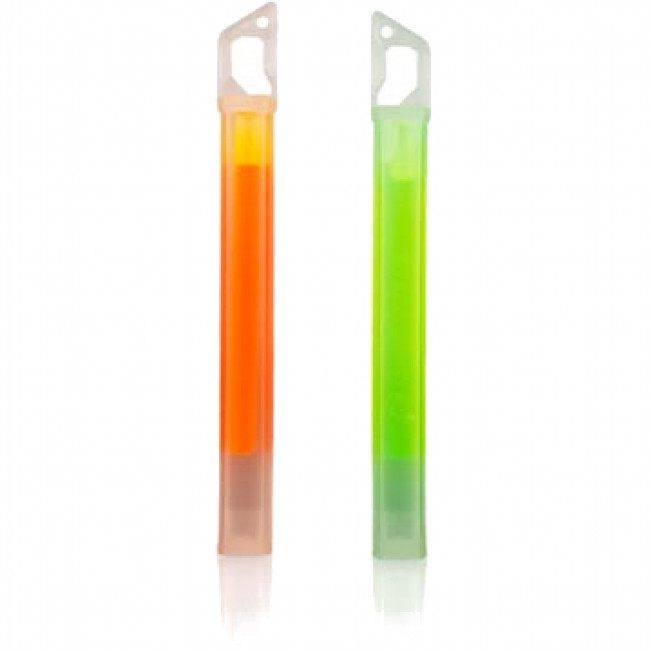 LifeSystems 15H Glow Sticks ? Green/Orange (2-Pack), Knæklys, Grøn/Orange