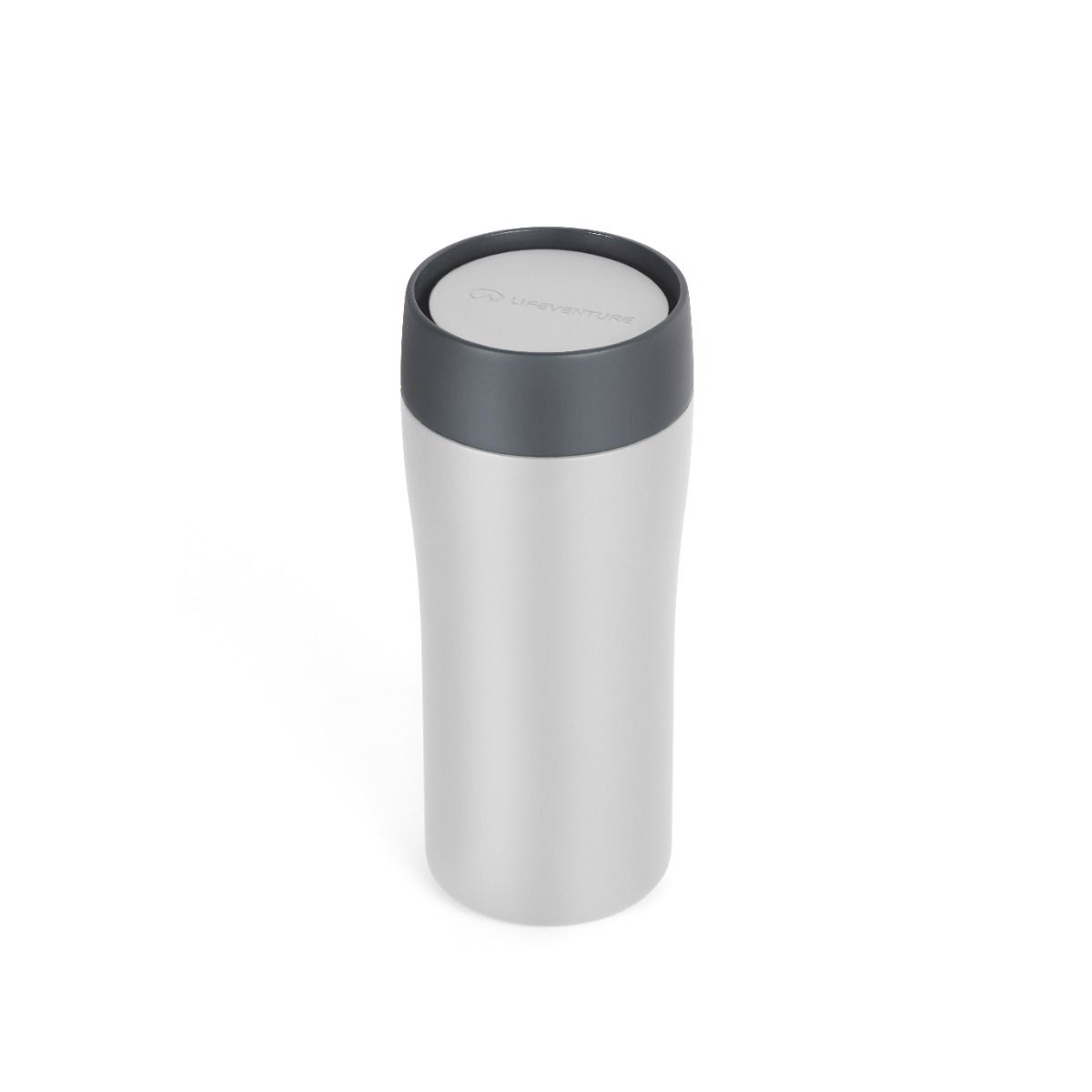 Lifeventure One Touch Thermal Mug - Light Grey 350 ML - Termokrus
