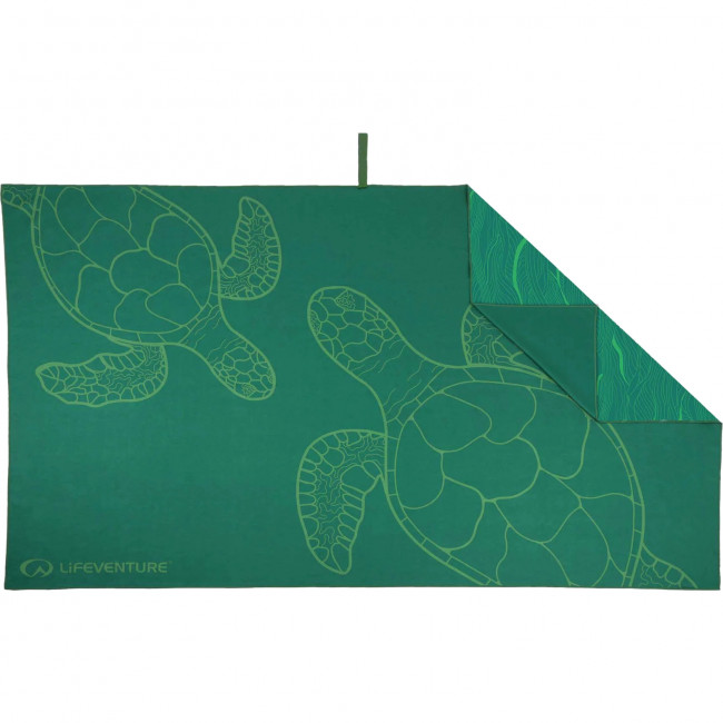 Lifeventure Recycled Softfibre Trek Towel, Turtle, G - Håndklæde