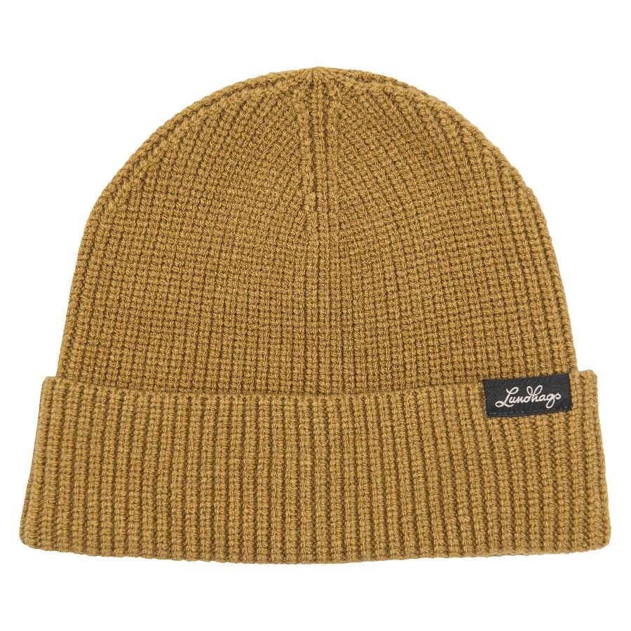 Lundhags Core Ribbed Beanie, hue, hay