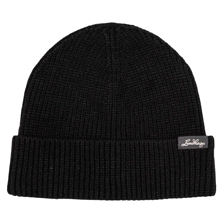 Lundhags Core Ribbed Beanie, hue, sort