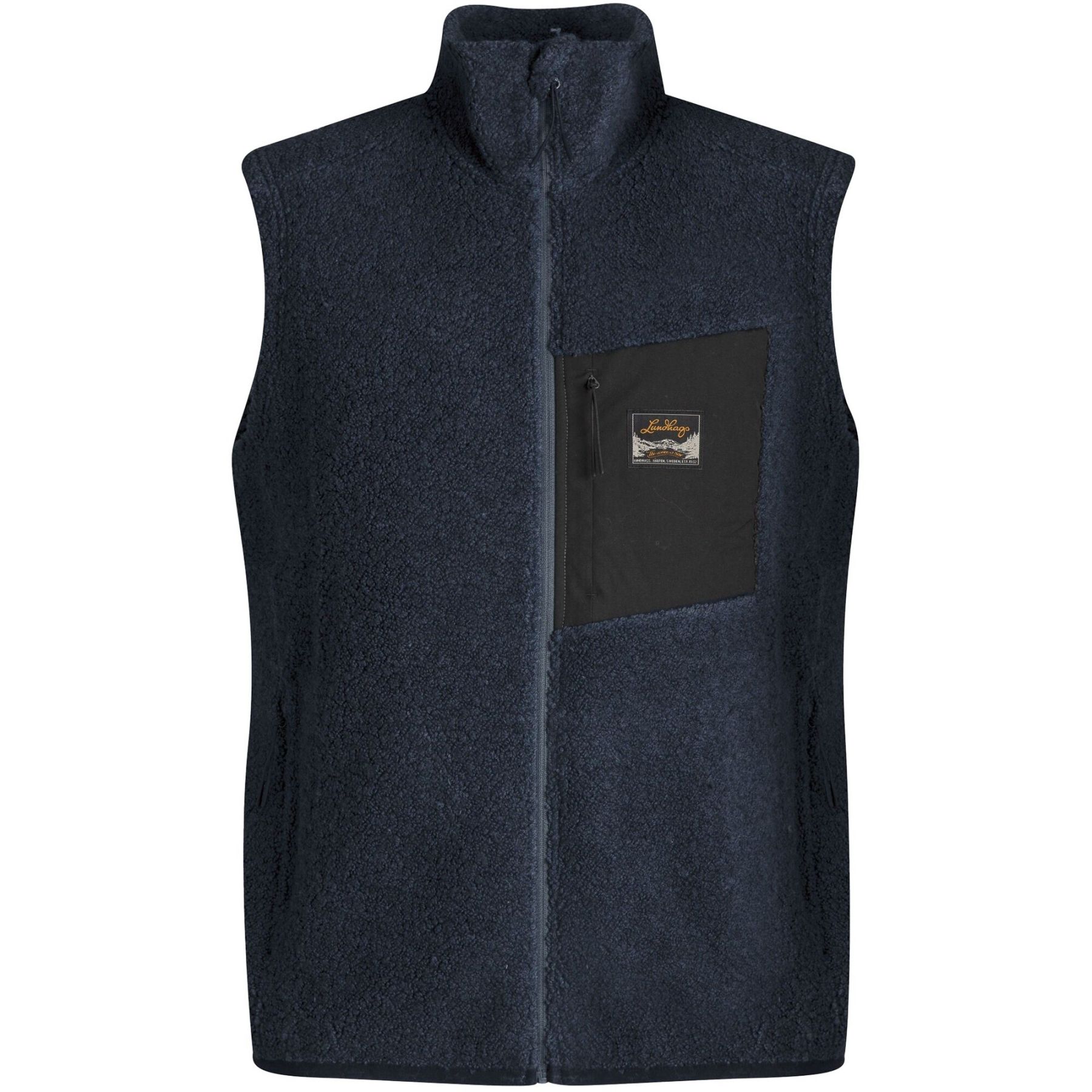 Lundhags Flok Wool Ms Pile Vest - Herre Mellemlagsvest - Blå - S