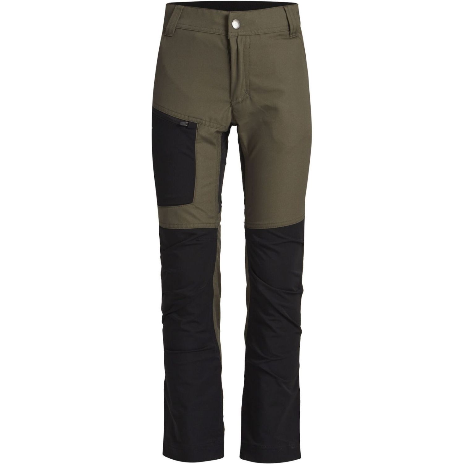 Lundhags Fulu Stretch Hybrid Pant JR, vandrebukser, grøn/sort