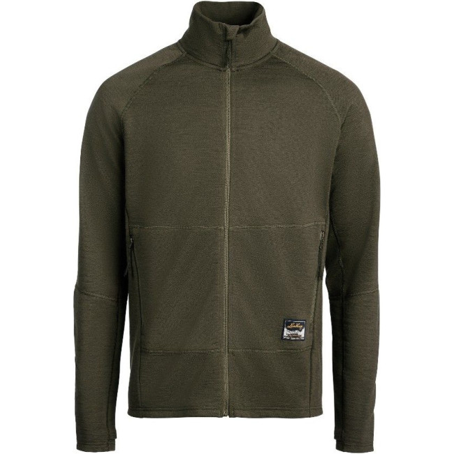 Lundhags Tived Merino Full Zip M, mellemlag, grøn