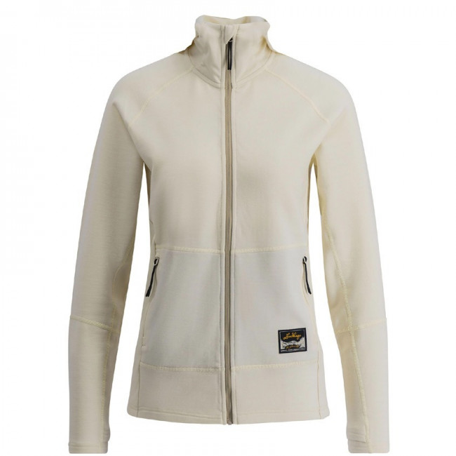 Lundhags Tived Merino Full Zip W, mellemlag, sort, hvid