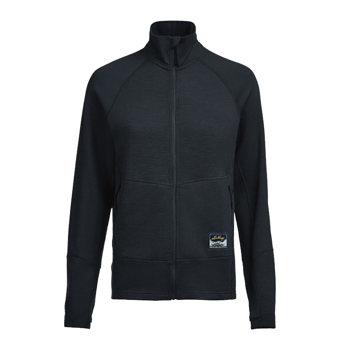 Lundhags Tived Merino Full Zip W, mellemlag, sort