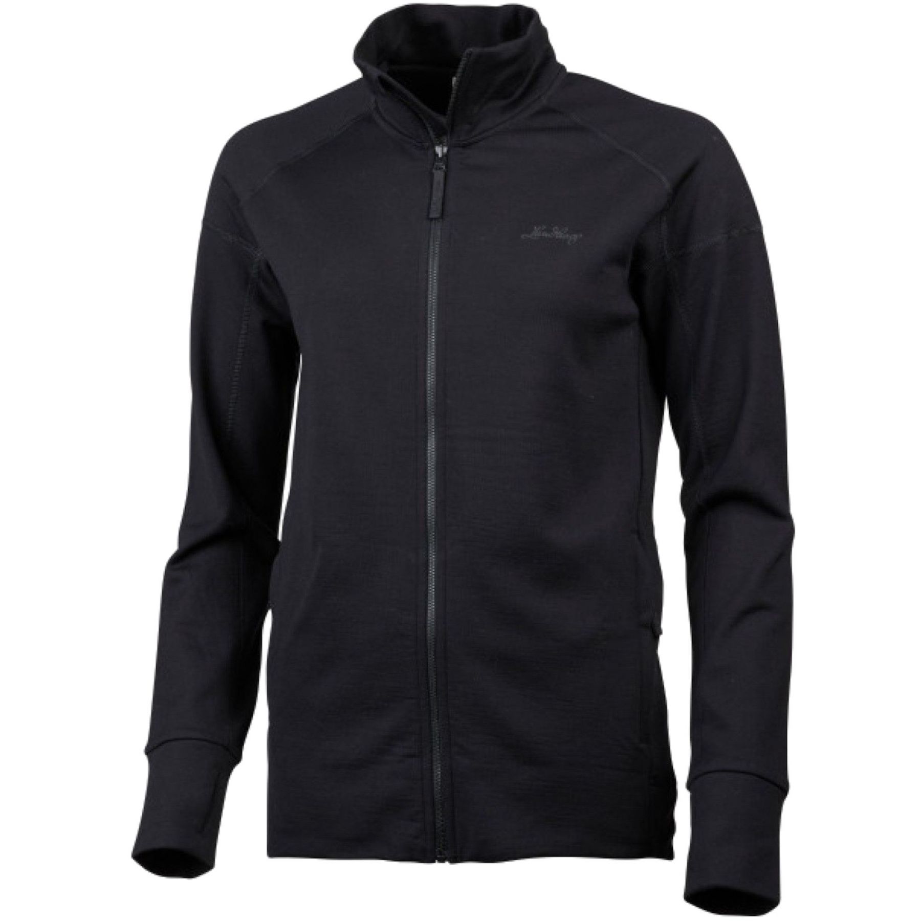 Lundhags Ullto Merino Ws Full Zip, mellemlag, dame, sort