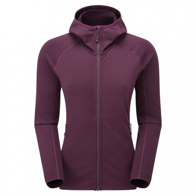 Montane F Protium Hoodie, fleecetrøje, dame, mørkelilla