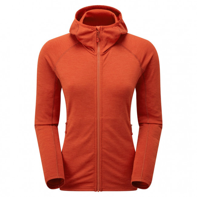 Montane F Protium Hoodie, fleecetrøje, dame, rød
