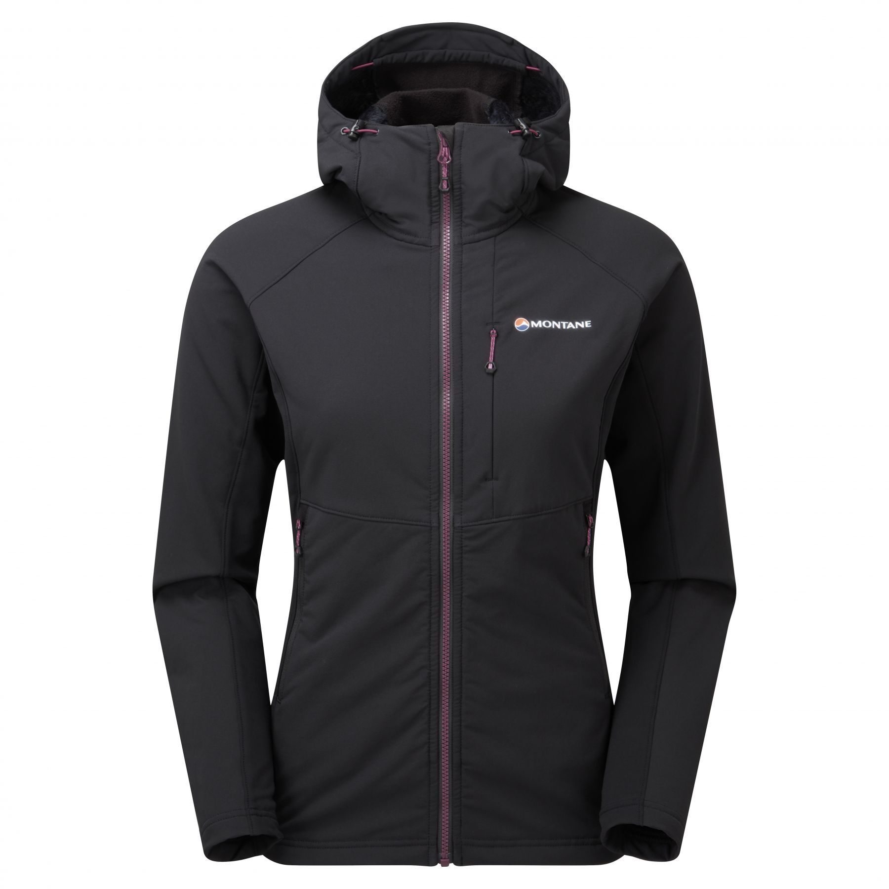 Montane Fem Krypton Hoodie, softshelljakke, dame, sort
