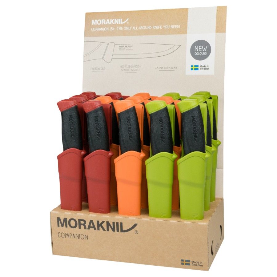 Morakniv Companion (s) - LEAF COLOUR MIX DISPLAY