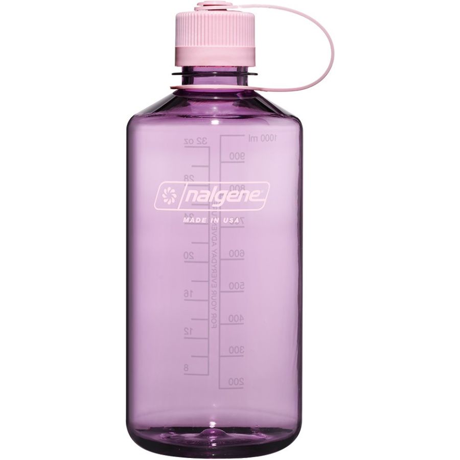 Nalgene Sustain Vandflaske - 1000ml, Smal Hals - Cherry Blossom