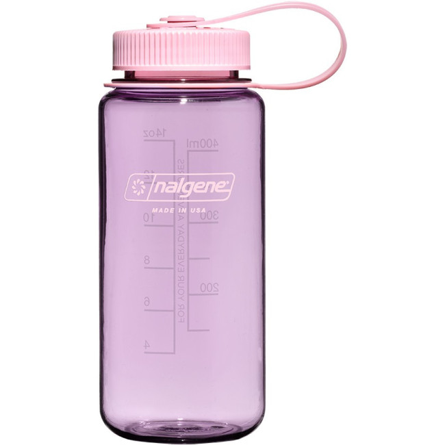 Nalgene Sustain Vandflaske - 500ml, Bred Åbning - Cherry Blossom