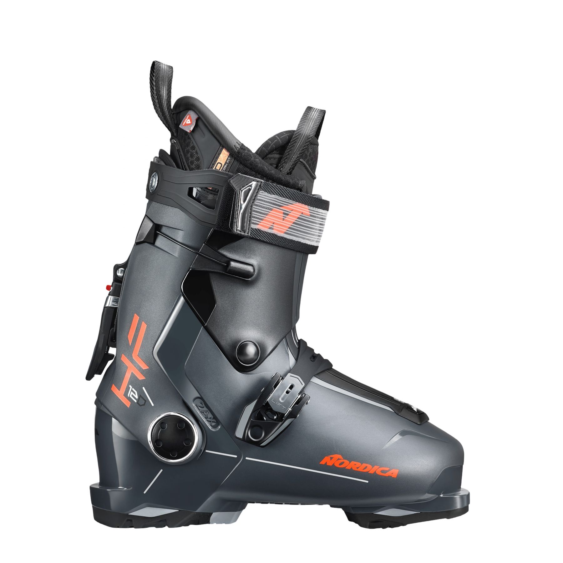 Nordica HF 120, skistøvler, herre, grå/sort