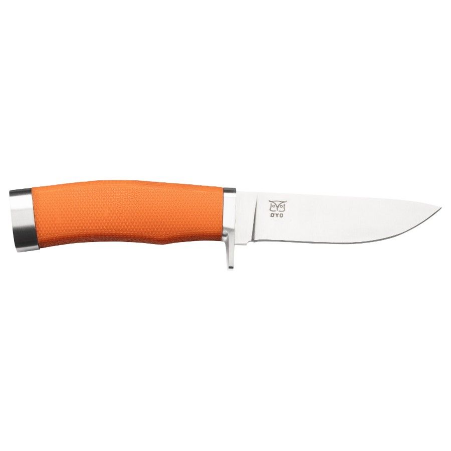 Oyo Finnskogen Knife W/ Leather Sheath, kniv, orange