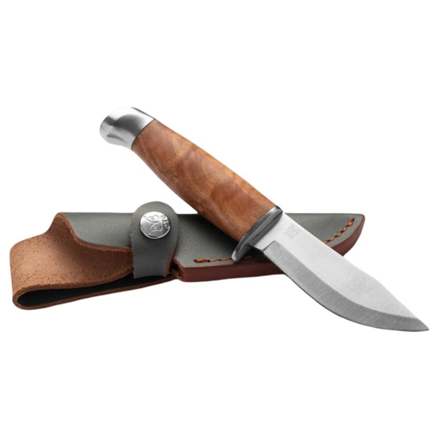 Oyo Geilo Junior Knife W/ Leather Sheath, jagtkniv, brun