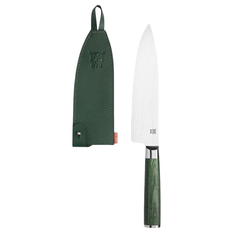 Oyo Skarvet Smaragd Chef ´s Knife, køkkenkniv, grøn