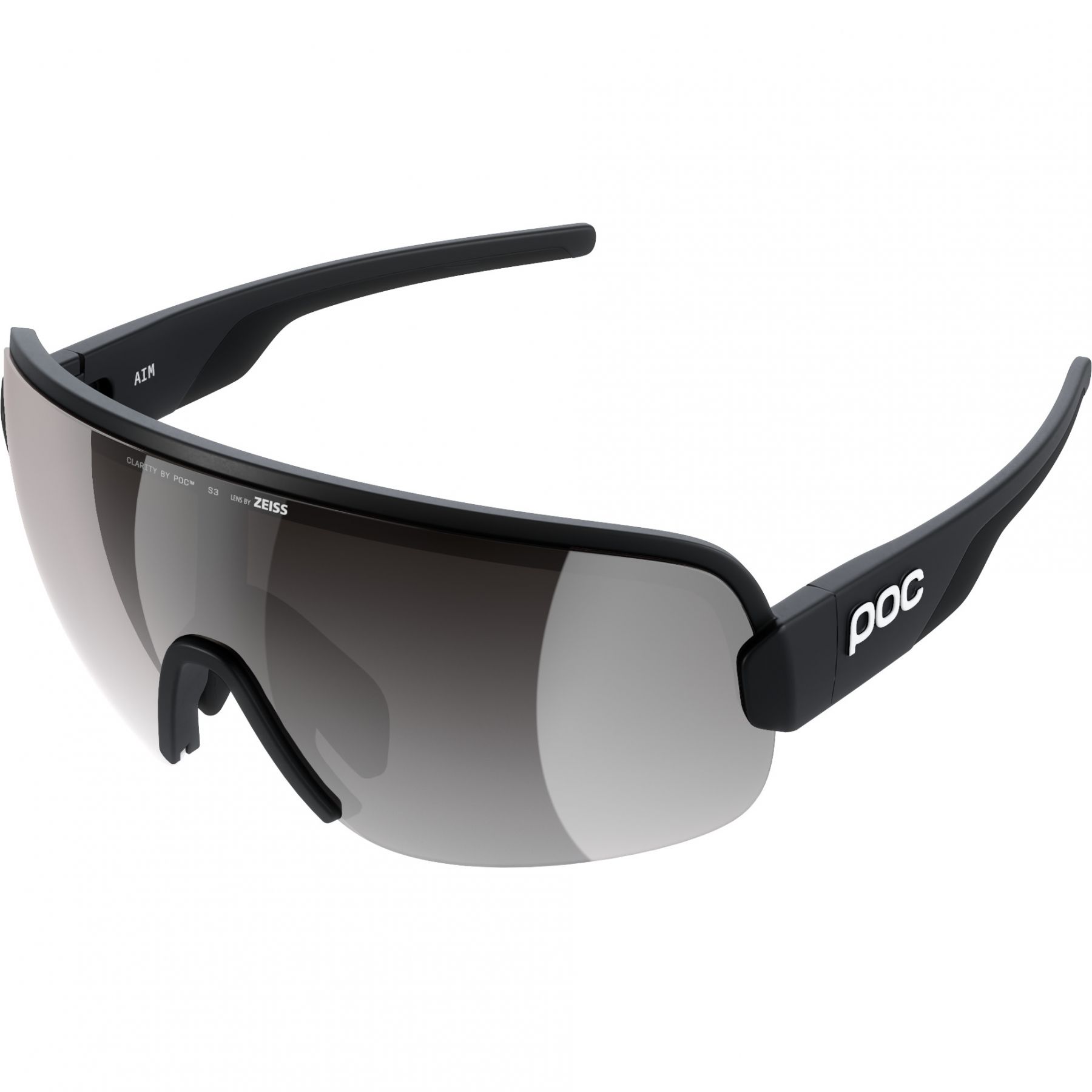 POC Aim Cykelbriller - Black/Clarity Road/Sunny Silver