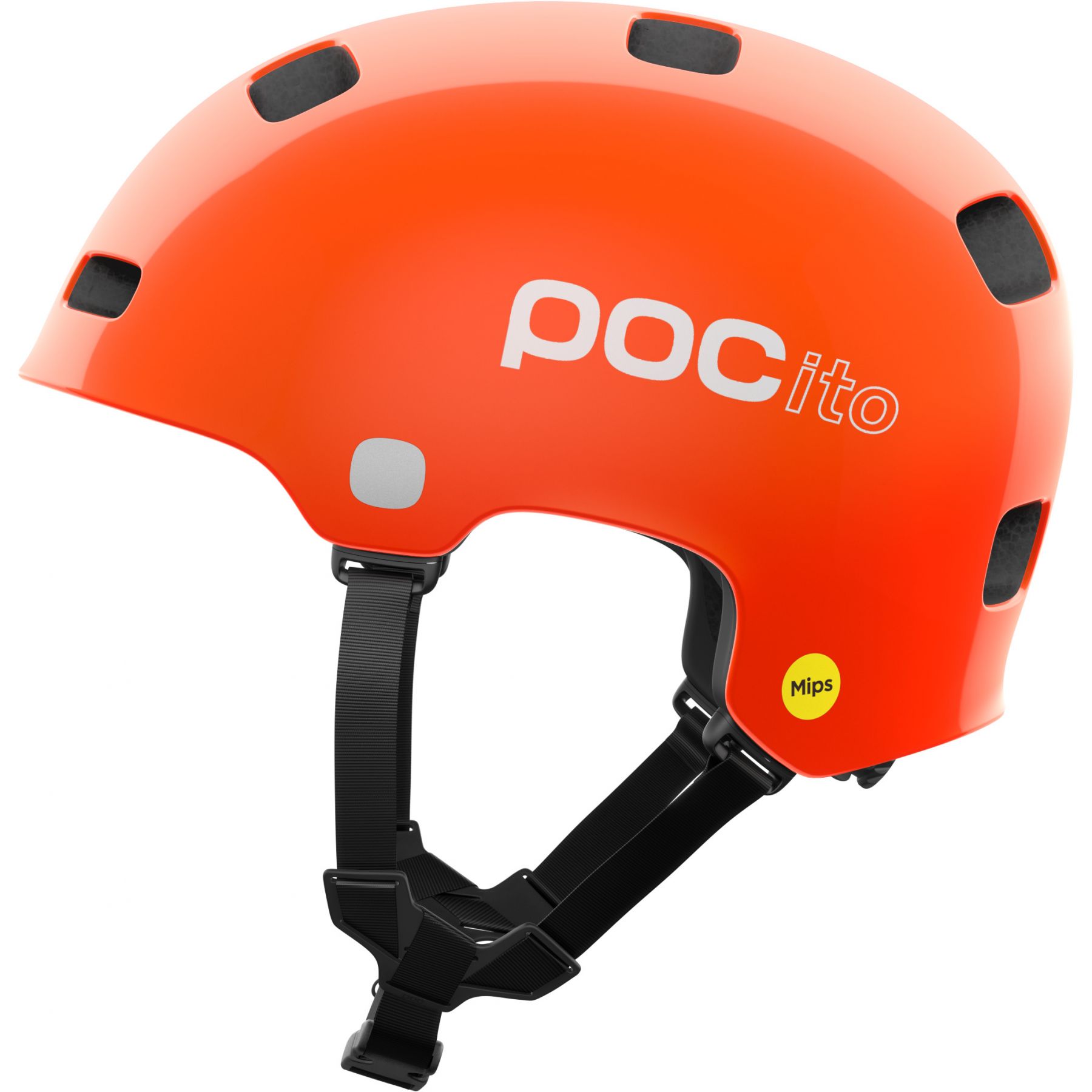 POCito Crane MIPS, cykelhjelm, junior, fluorescent orange