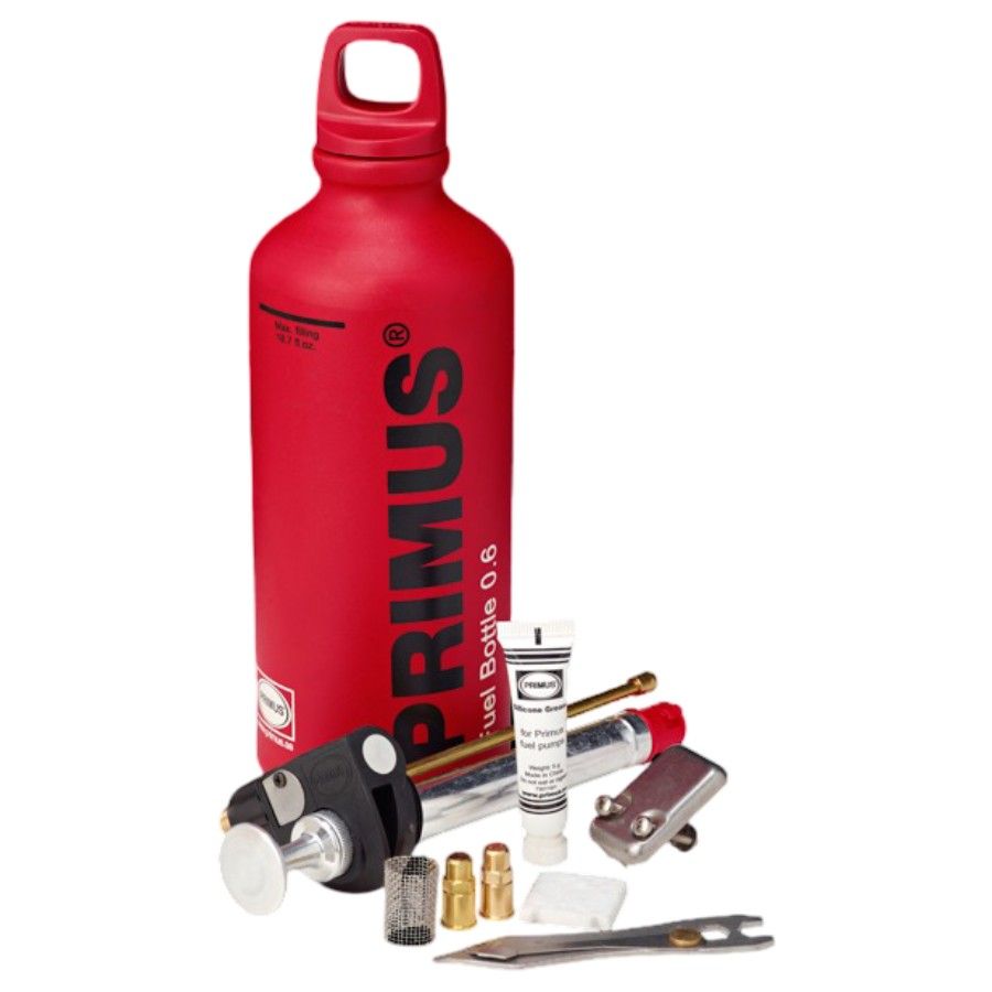 Primus Gravity Multifuel-kit 295 g rød brændstof-låge/flaske
