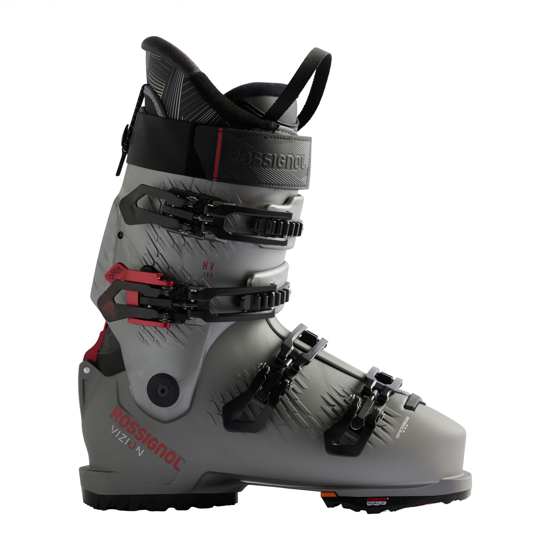 Rossignol Vizion 4B 100 HV GW, skistøvler, herre, sølv/grå