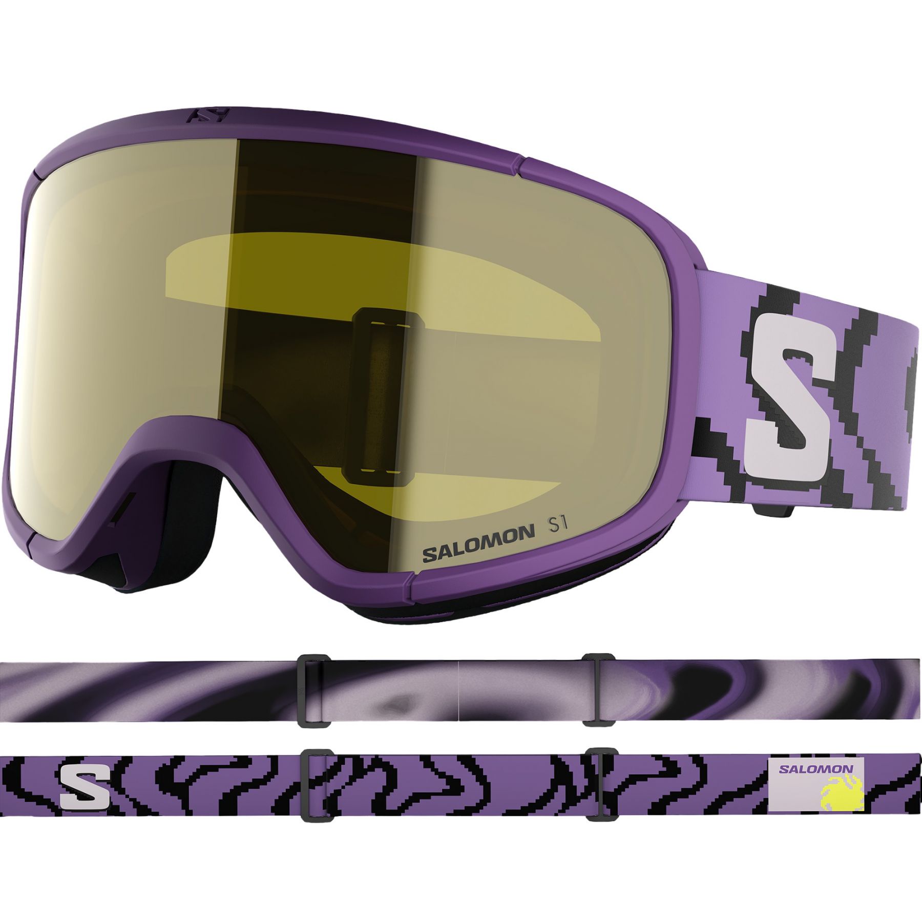 Salomon Lumi Access, skibriller, junior, lilla
