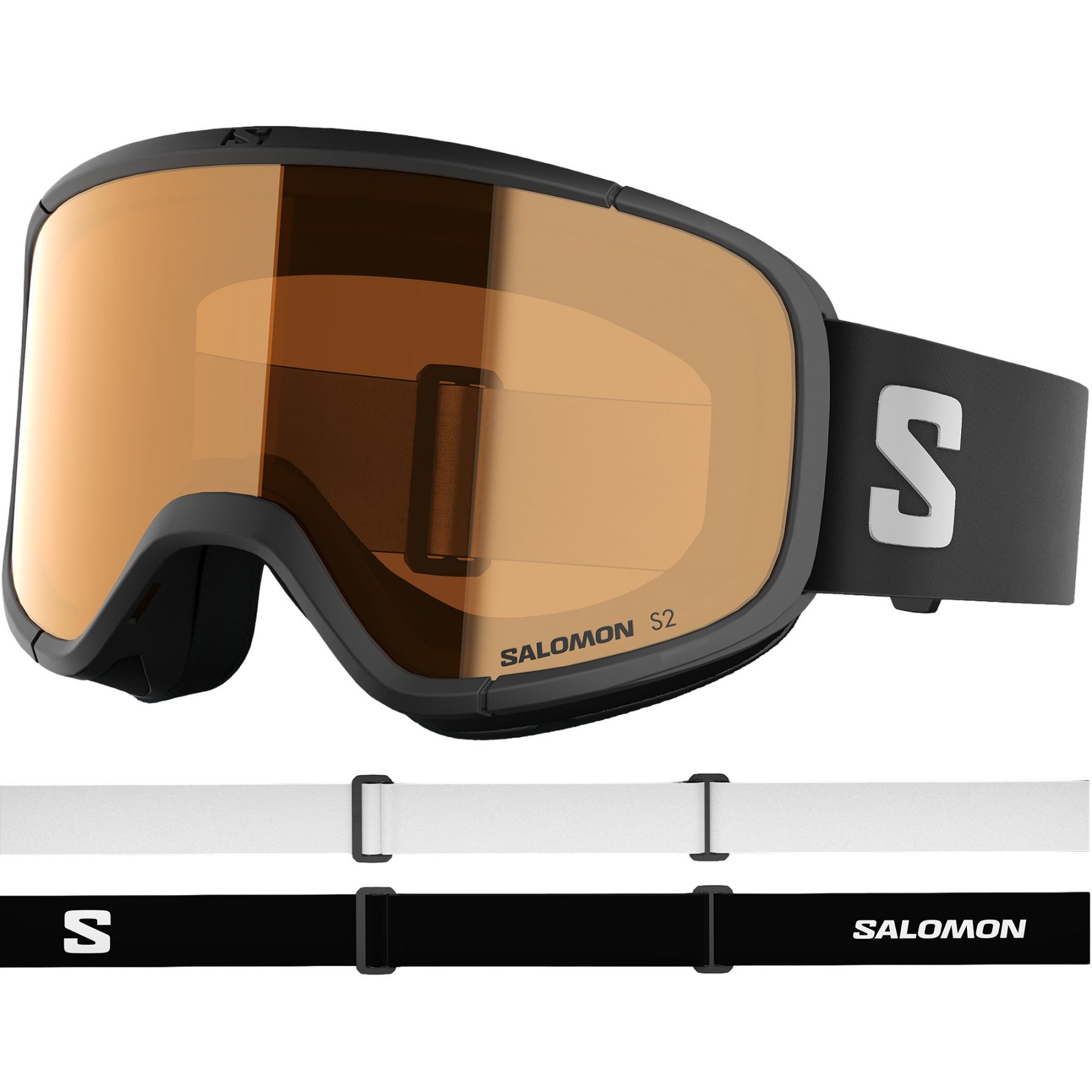 Salomon Rio, skibriller, junior, sort
