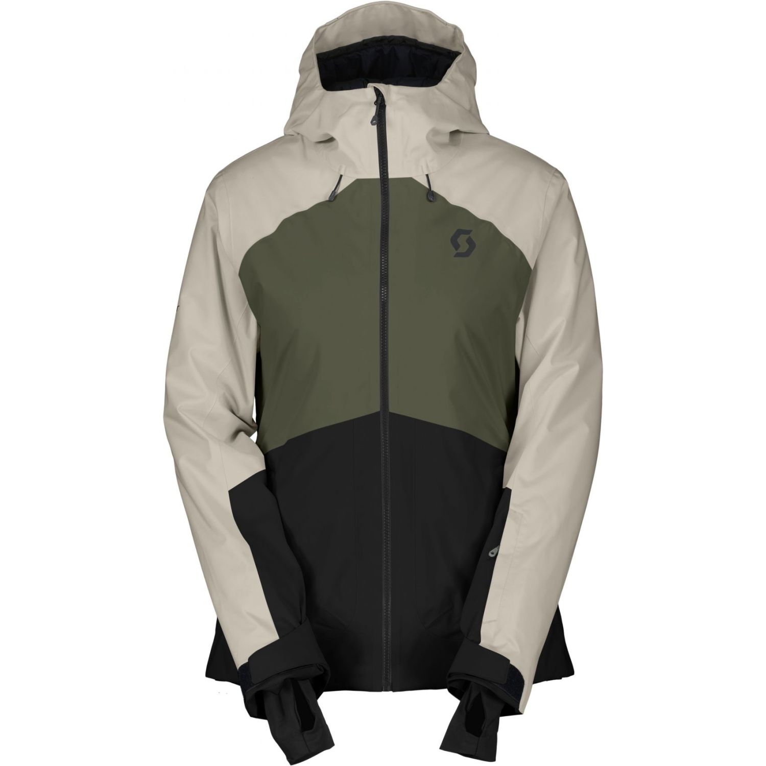 Scott Ultimate Dryo 10, skijakke, dame, mørkegrøn/sort