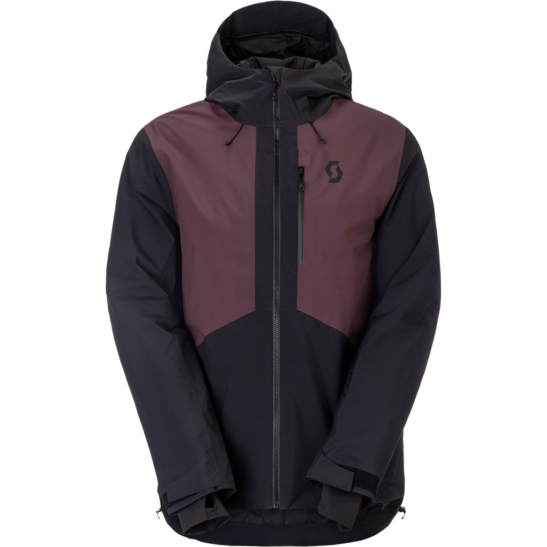 Scott Ultimate Dryo 10, skijakke, herre, sort/bordeaux