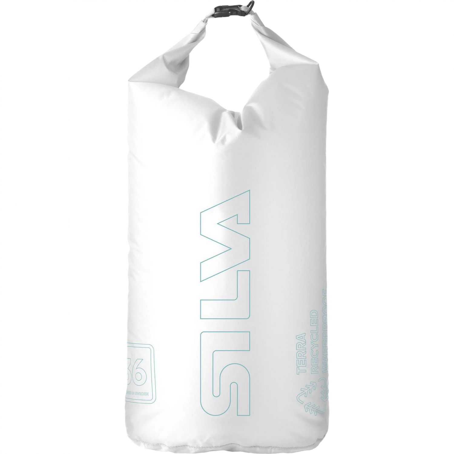 Silva Terra Dry Bag, vandtæt pose, 36L, hvid