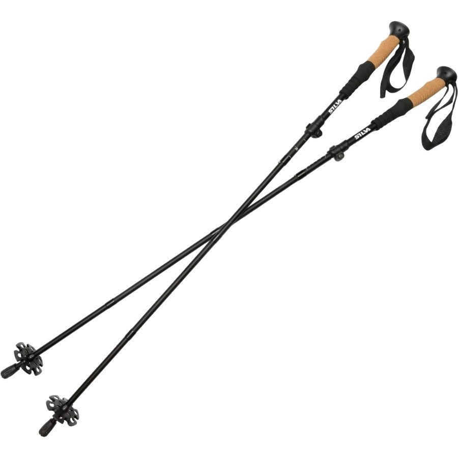 Silva Trekking Poles Aluminum Z-fold Grey - Vandrestave