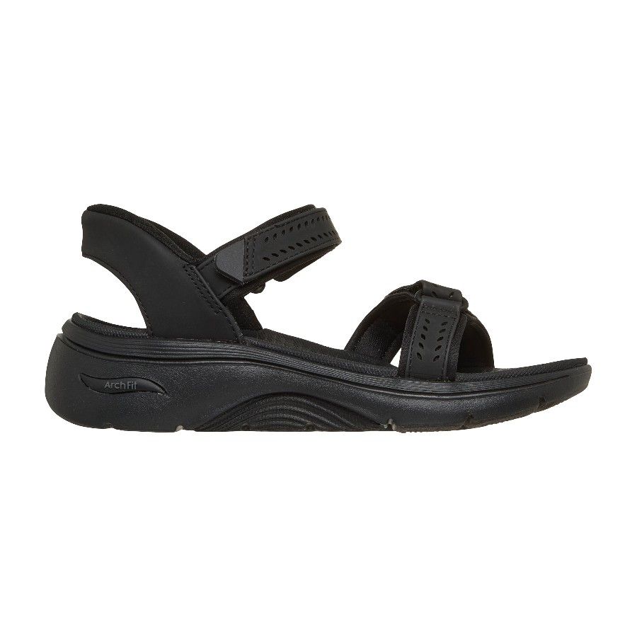 Skechers Go Walk Arch Fit 2.0 Sandal - Candace, fritidssko, dame, sort