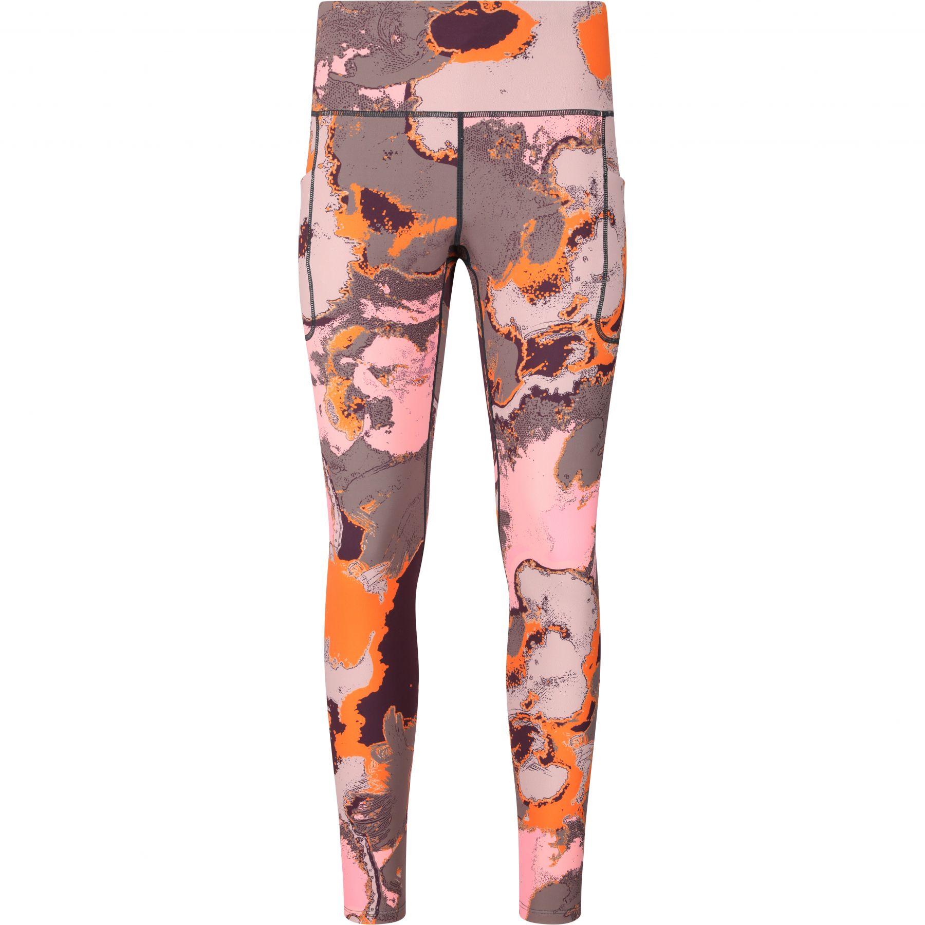 SLOPE Nyland AOP Tights, dame, sweet grape