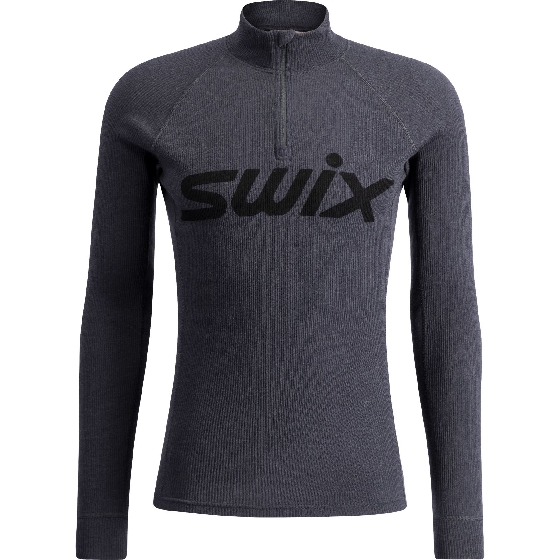 Swix RaceX Merino Half Zip, herre, mørkegrå