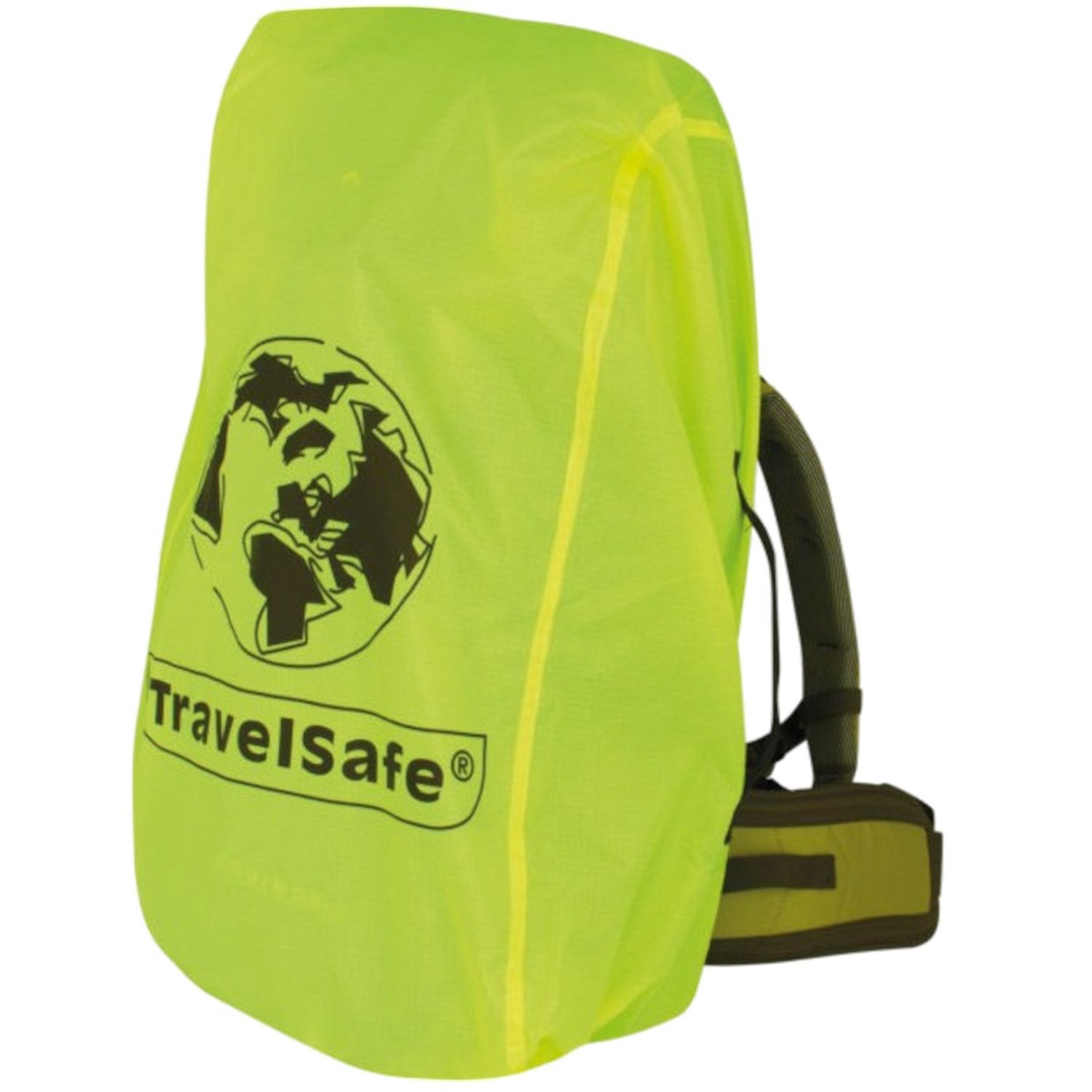 Travelsafe Rain/flight Cover L > 55 Ltr. - Fluo Yellow - Str. L - Tilbehør til tasker