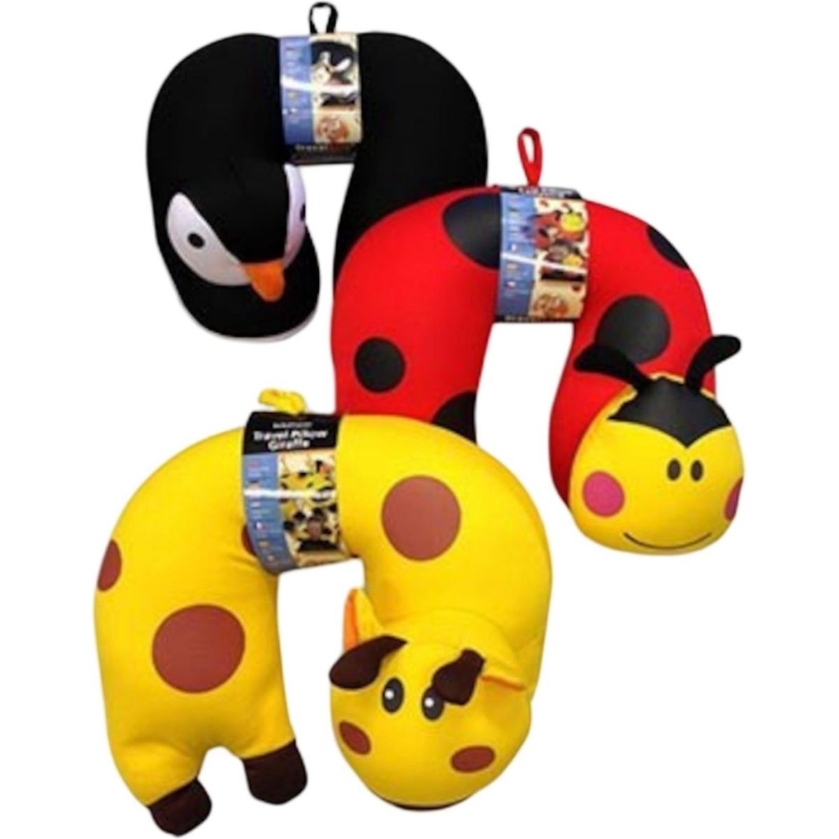 Travelsafe Travel Pillow Animal/ Kids - Giraf - Str. Stk. - Rejsepude