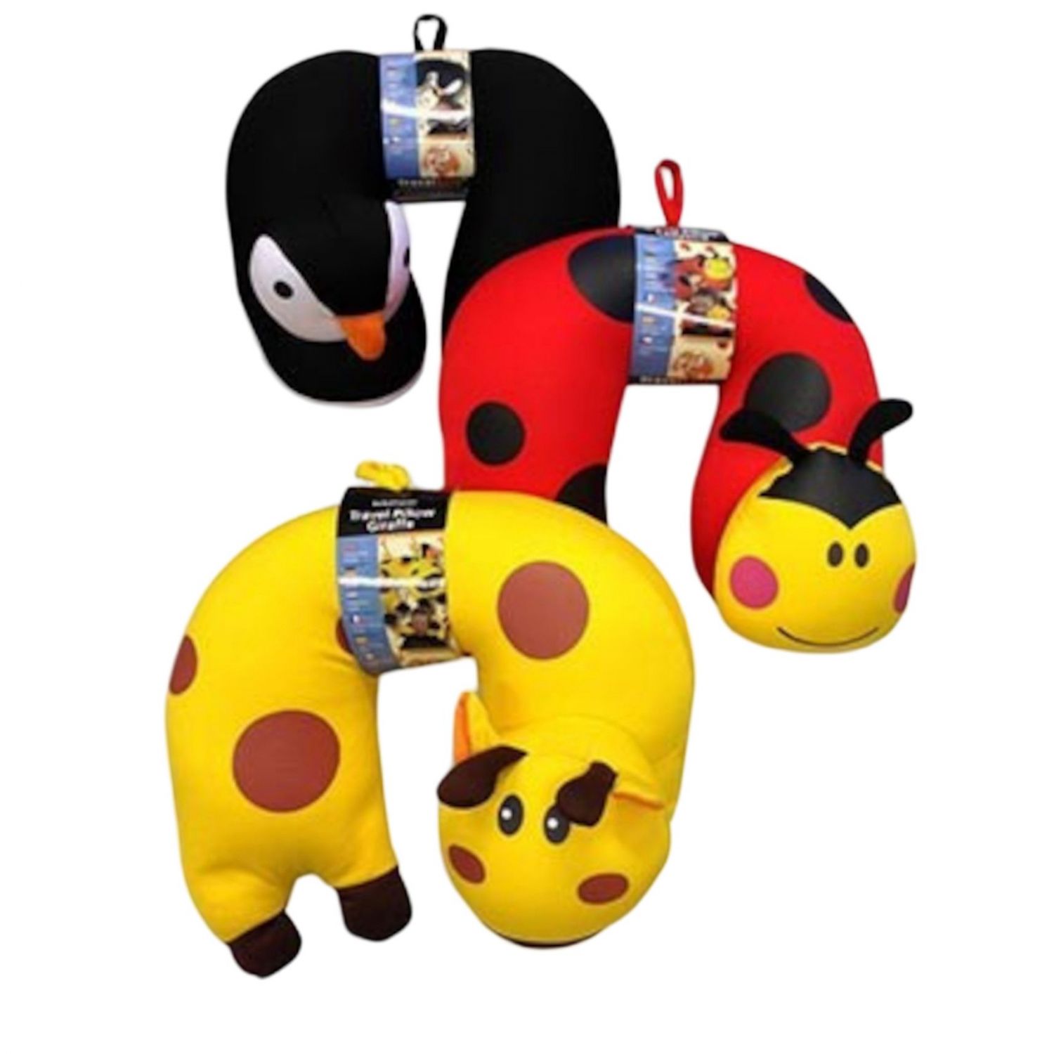 Travelsafe Travel Pillow Animal/ Kids - Ladybug - Str. Stk. - Rejsepude