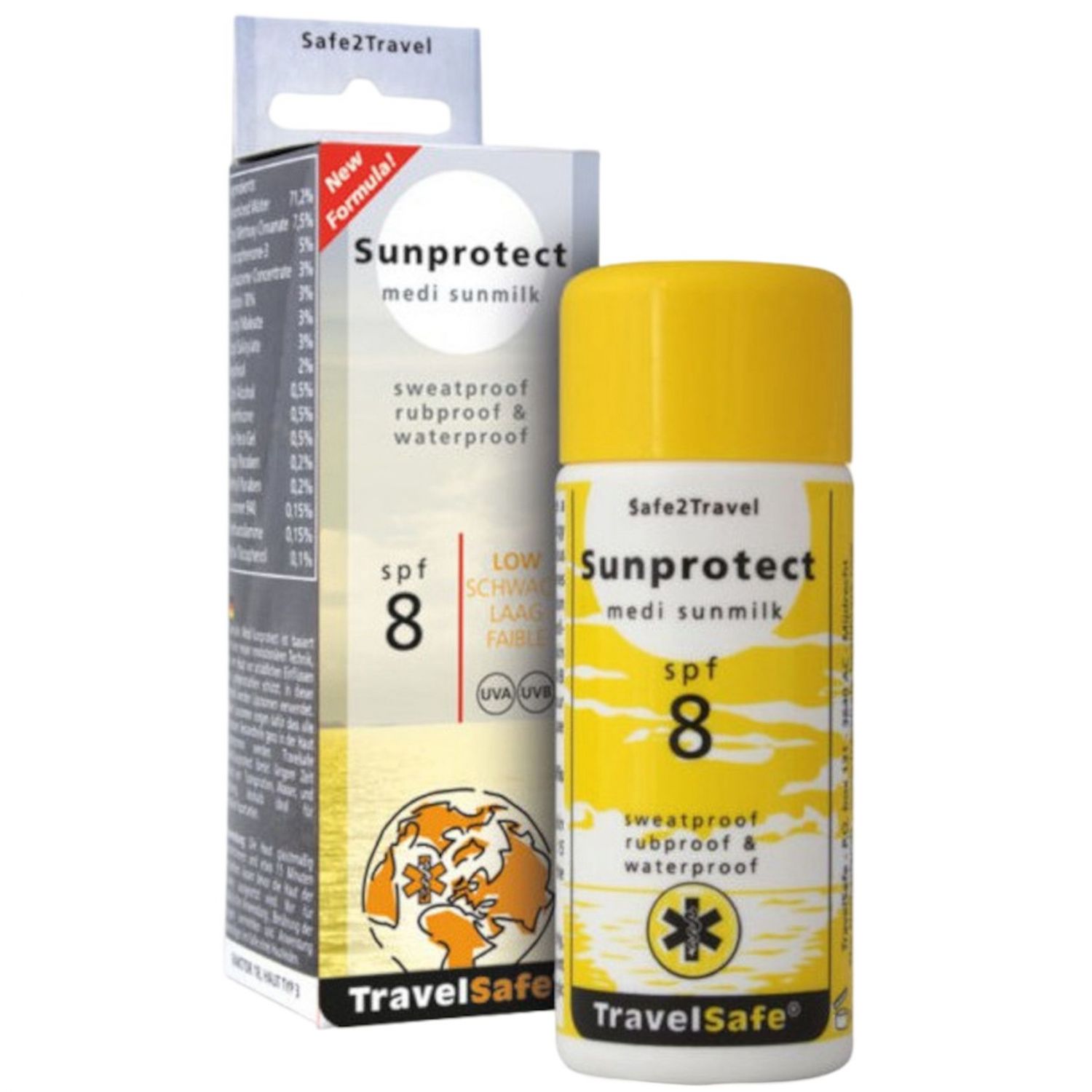 TravelSafe Solcreme, faktor 8