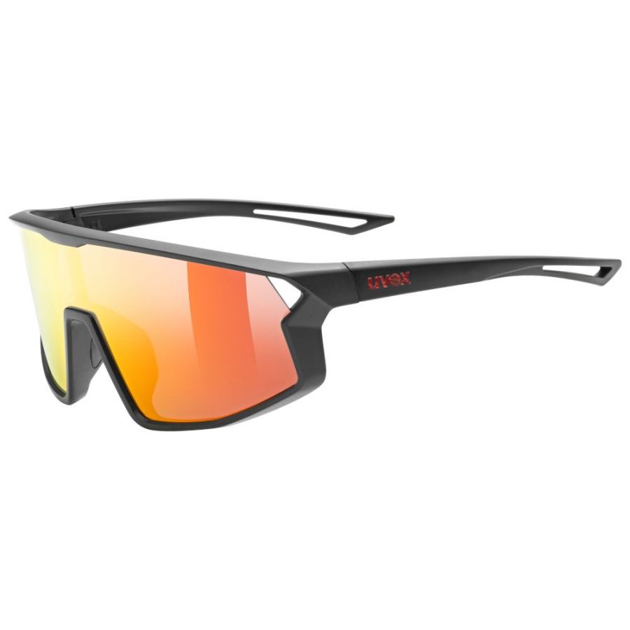 Uvex skyryse jr., Multisport briller, Dreng/Pige, Fuld kant, Sort, Rød