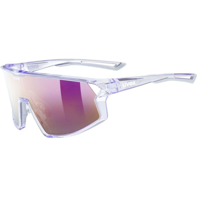 Uvex skyryse, solbriller, transparent lilla