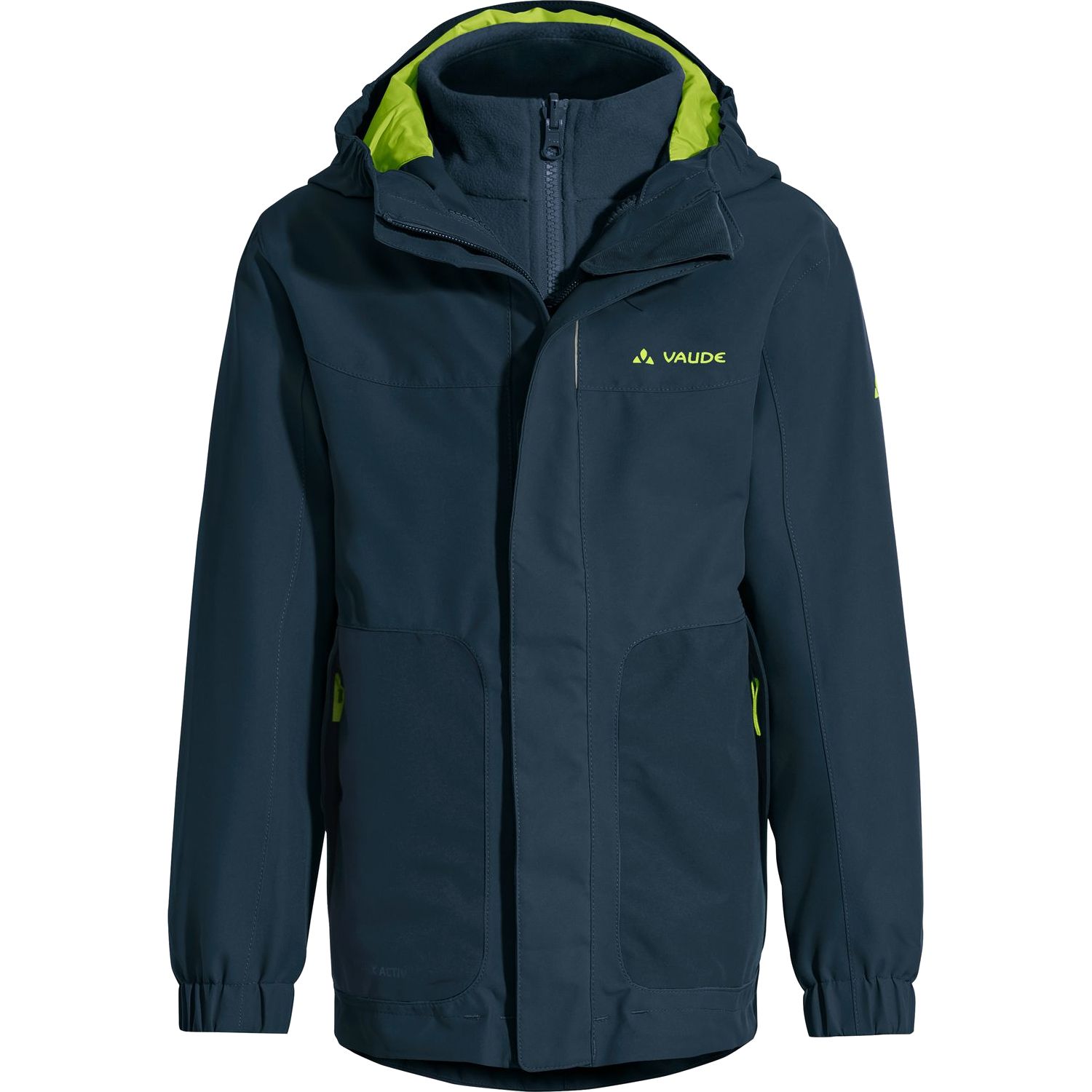 Vaude Campfire 3in1 Jacket IV - Børn Vinterjakke - Blå - 110/116 Vaude Campfire 3in1 Jacket IV - Børn Vinterjakke - Blå - 110/116
