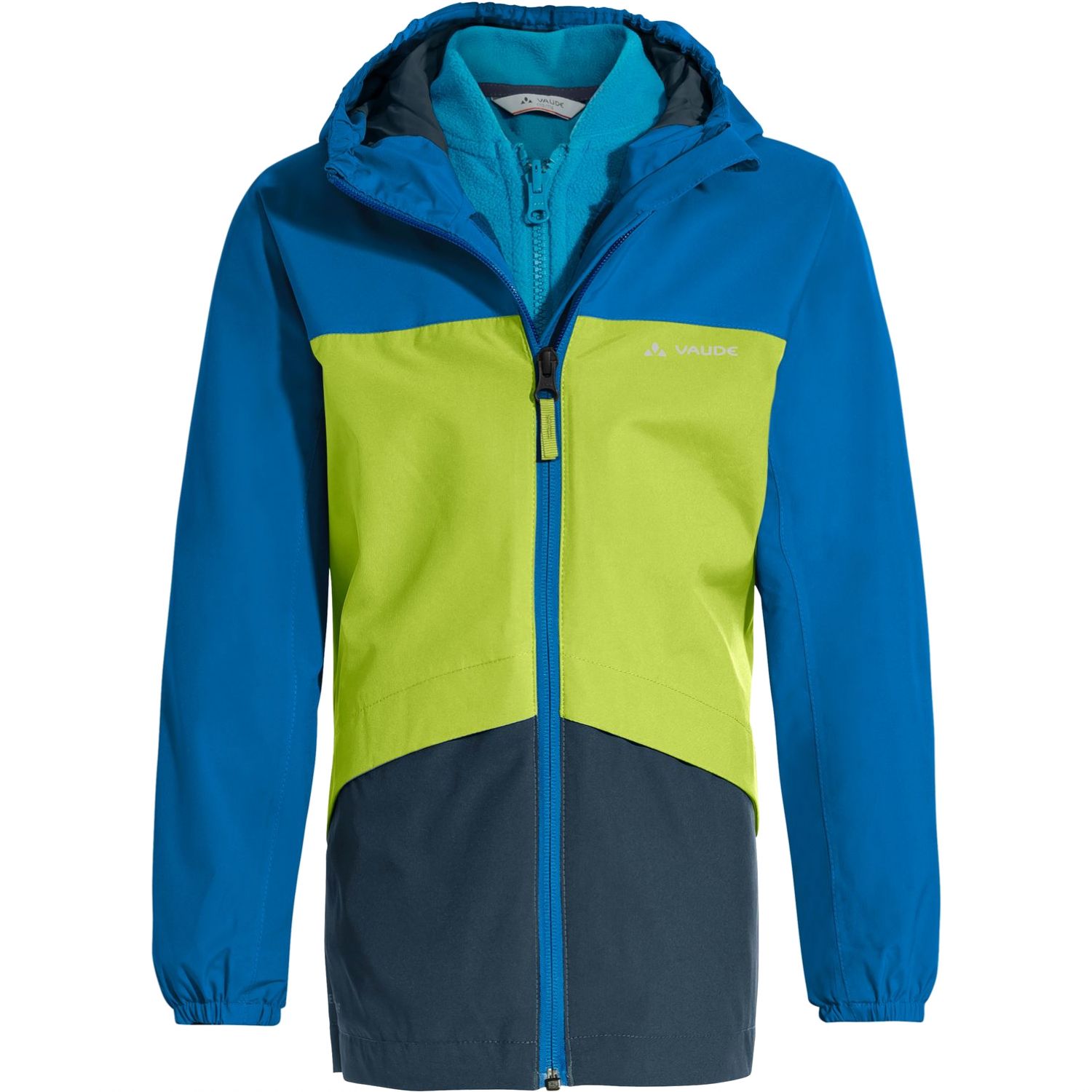 Vaude Escape 3in1 Jacket, vinterjakke, børn, grøn/blå