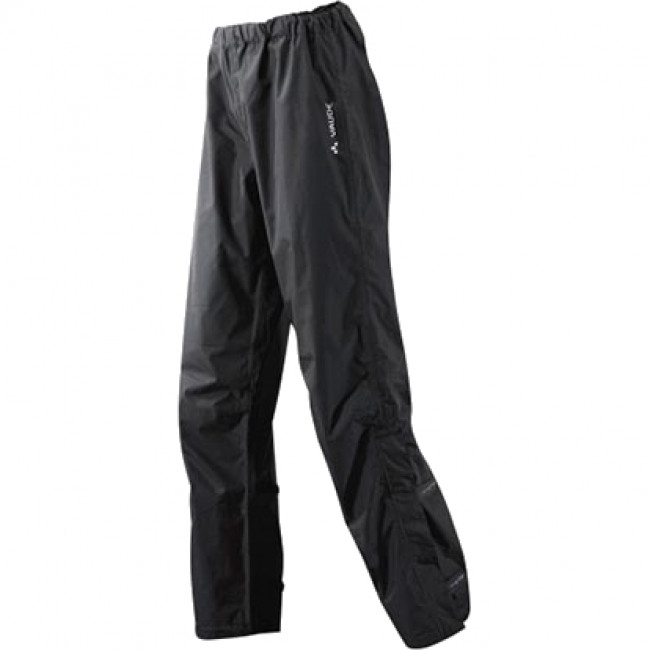 Vaude - ￼Fluid dameregnbukser (Sort) - 38