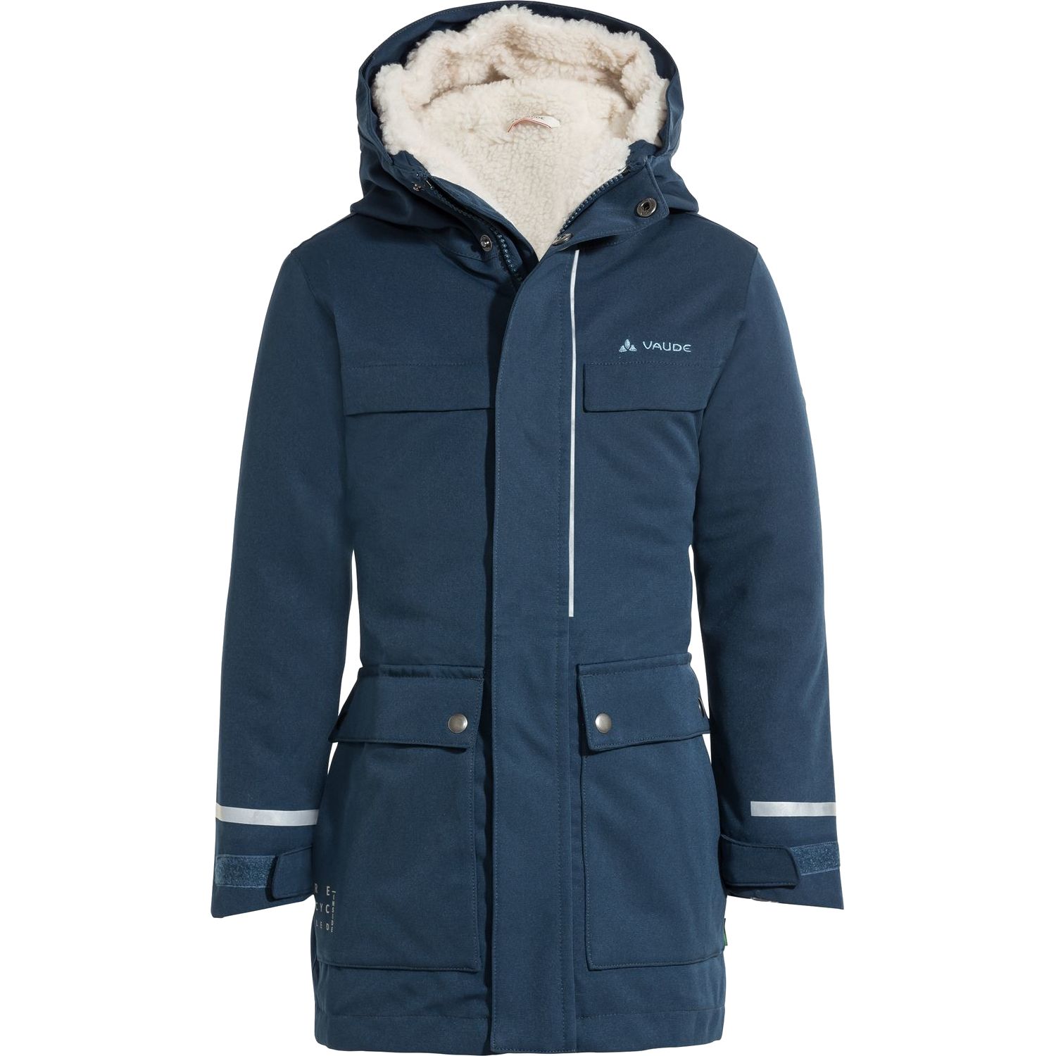Vaude Manukau Parka - Børn Vinterjakke - Blå - 122/128